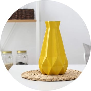 Amazon Com Fwoeo Europe Brief Matt Diamond Porcelain Vase Modern