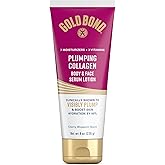 Gold Bond Plumping Collagen Body and Face Serum Lotion, Lightweight Hydrating Moisturizer with Collagen Peptide Complex, Jojoba and Grapeseed Oils to Visibly Plump Skin, Cherry Blossom Scent, 8 oz
