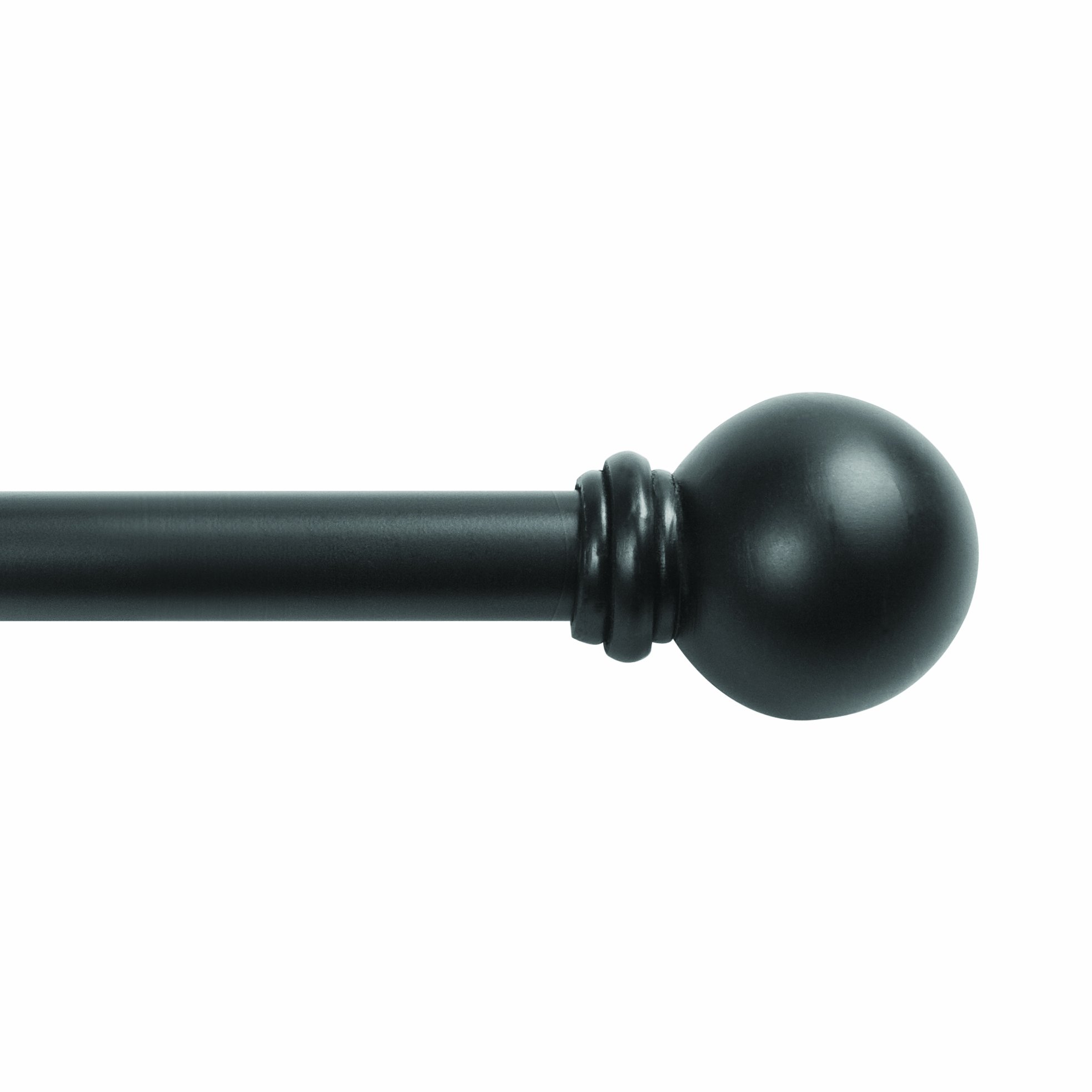 Kenney Chelsea Ball Window Curtain Rod 48 To 86 Inch Black