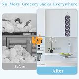 Yolev Wall-Mounted Carrier Bag Storage, Gray Polyester Organizer 55cm view 4