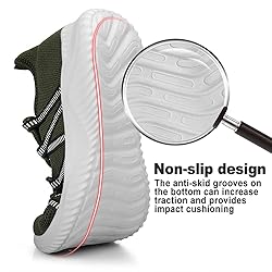 Feethit Mens Slip On Running Shoes Breathable