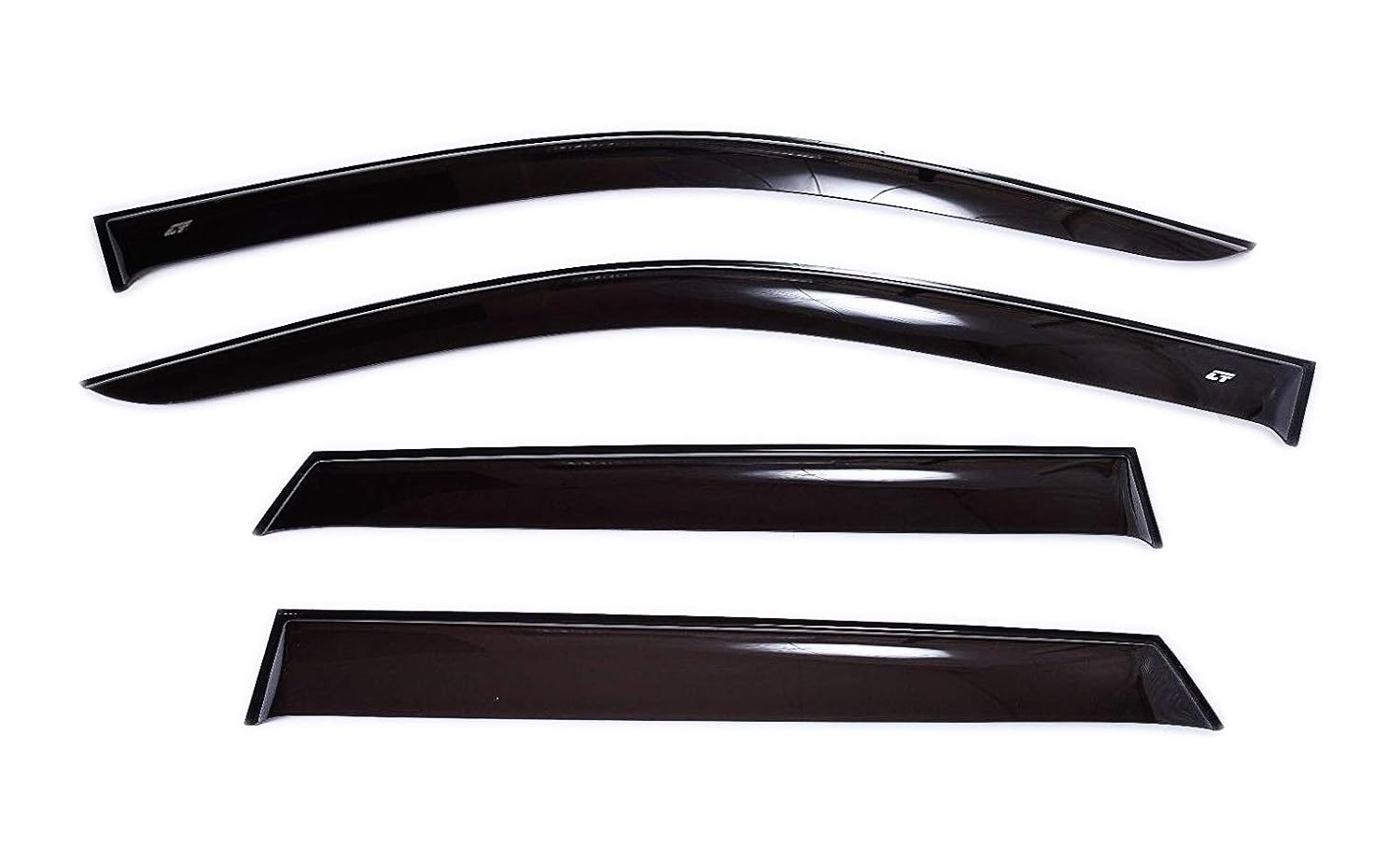 CT Wind Visor Deflectors Set of 4Piece Car Ventvisor Door Side Dark