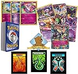 40 Assorted Pokemon Card Pack Lot All Psychic and Fairy Type with 2 Ex Cards Rares Foils Energy Includes 1 Custom Golden Groundhog Box