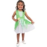 Little Adventures Lily Pad Twirl Dress - Machine Washable Child Pretend Play and Party Dress with No Glitter