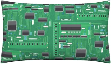 Amazon Juliematthews ルースター回路基板腰枕 コンピューターテクノロジー科学ギーク ナード ナイフエッジカバー オプションのインサート付き Yes Cover Insert Add 8 00 R Pk1424 Os Wi D S1 腰枕 オンライン通販