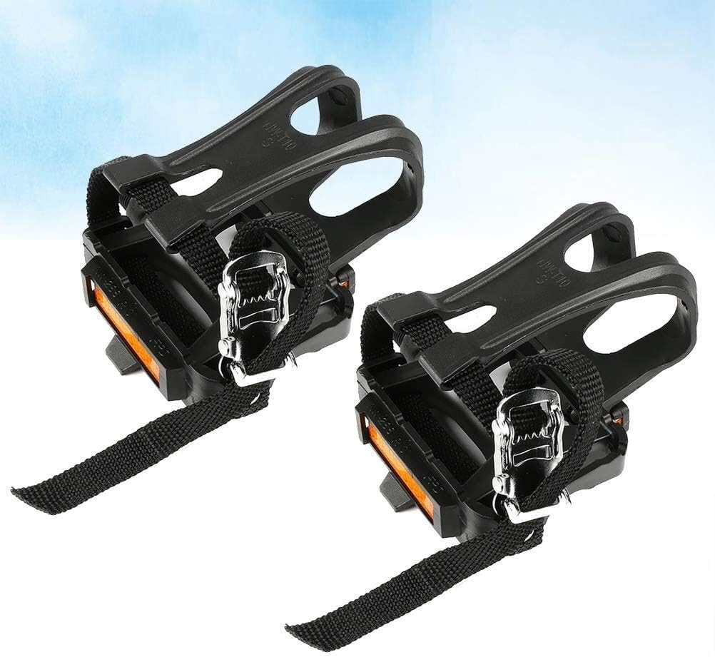 LMCLJJ 2 PCS Clips de los pies con Correa Cinturones Ciclo ...