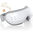Ustuour Eye Massager with Heat, Christmas Gift Music Face Massager for Migraines, Birthday Gifts for Women/Men, Eye Mask Improve Sleep Reduce Eye Strain Dry Eye, Eye Bags