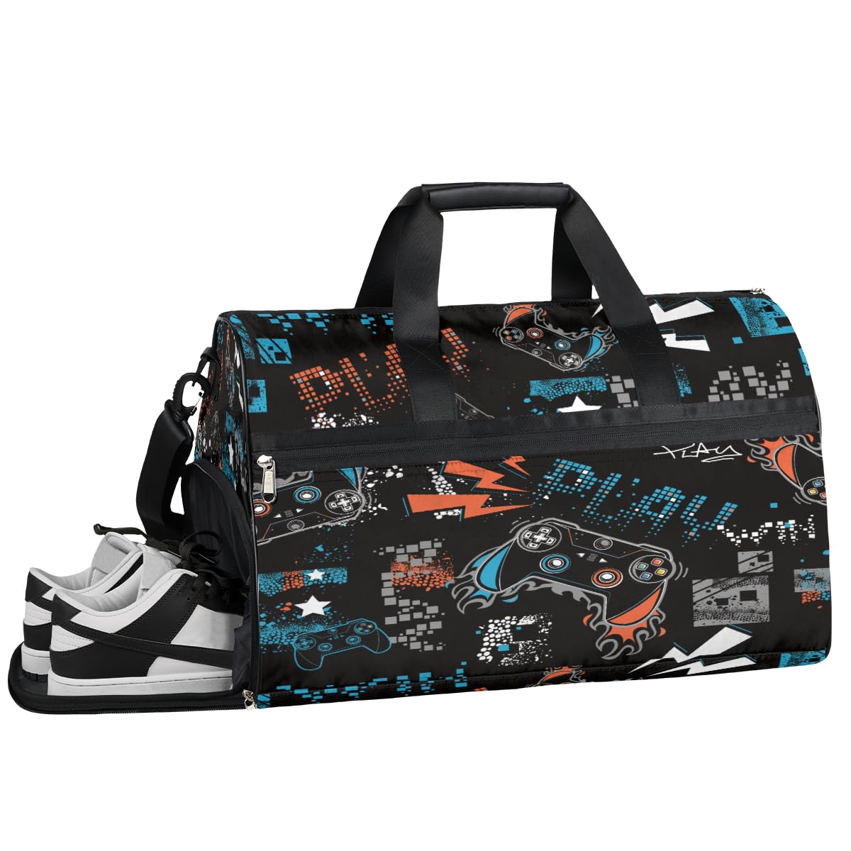 Joystick Game Dry Wet Depart Duffle Overnight Bag