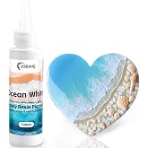 Ocean White Epoxy Resin Pigment Paste, 100 ml 3.4 fl oz Colorant | Ideal for creating wave effects and cells in coasters, jewelry, molds and other DIY crafts