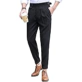 Floerns Men's Classic Fit Flat Front Dress Pants Office Business Trousers