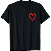 Red Heart Funny Cute Design for Men and Women T-Shirt
