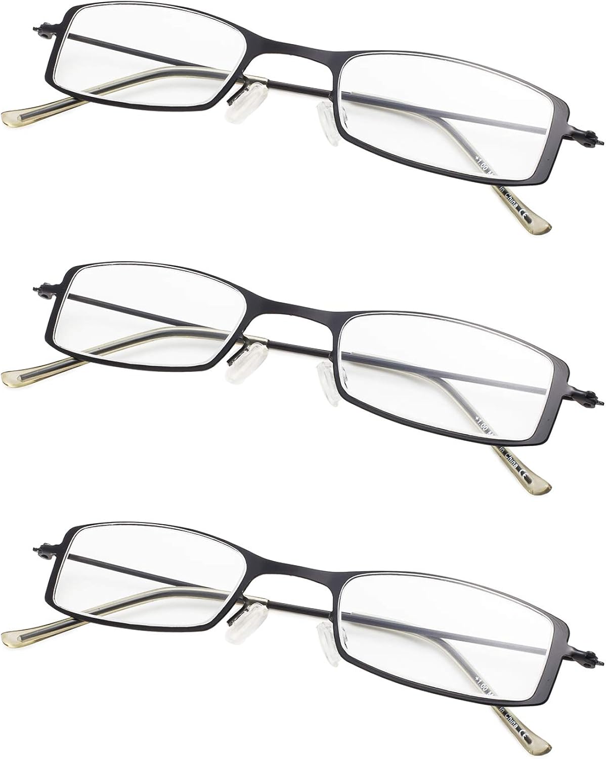 3Pack Ladies Small Reading Glasses Lightweight Little