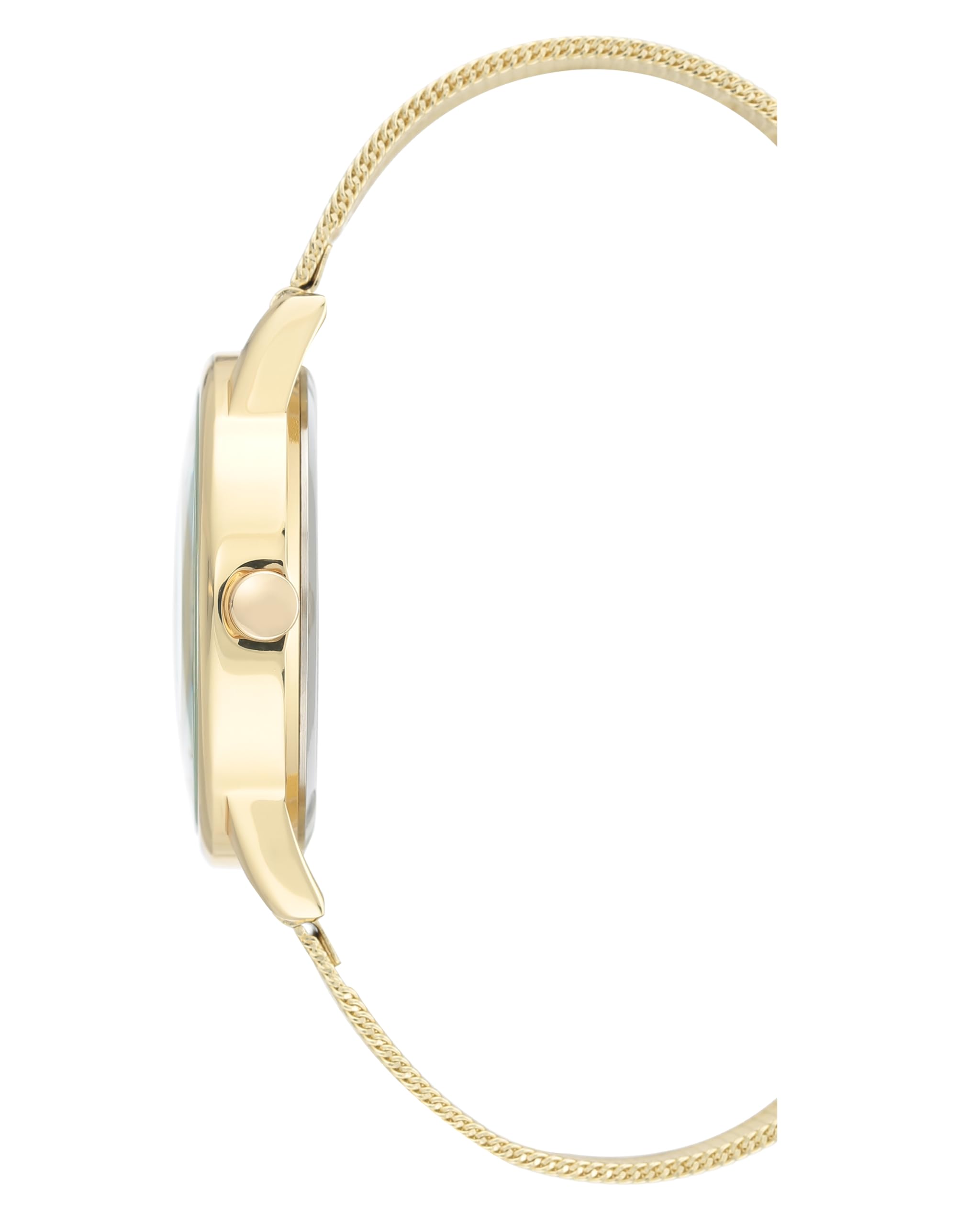 Nine West Women's Floral Dial Mesh Bracelet Watch