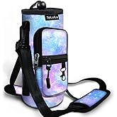 ToLuLu 25/32/40oz Water Bottle Carrier Bag Pocket,Insulated Neoprene Adjustable Shoulder Strap Water Bottle Pouch Case, Crossbody Water Bottle Holder Sling Sleeve for Men Women Adults