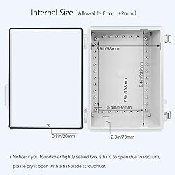 LeMotech Electrical Box, IP67 Waterproof Hinged