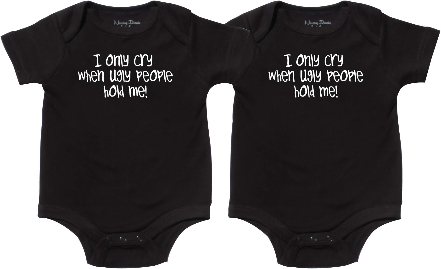 Unisex Twin Bodysuits, Includes 2 Bodysuits, Twin 1 Twin 2, Womb Mates