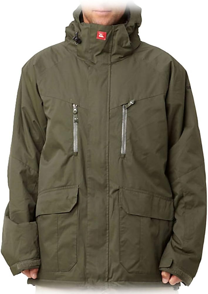 QUIKSILVER SNOW Men`s Pirana Insulated Jacket, XL, ARMY: Clothing