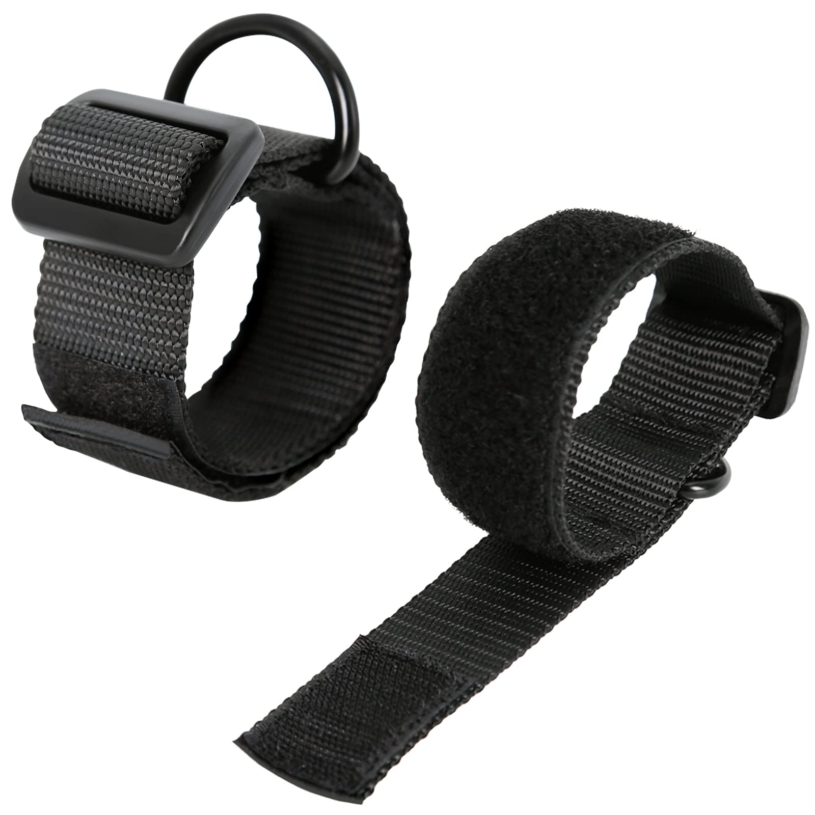 Photo 1 of Aolamegs Sling with Hook and Loop, Adjustable Rifle Sling 1 1/4" Nylon Strap with Metal D Ring for Hunting (2 Pack Black)