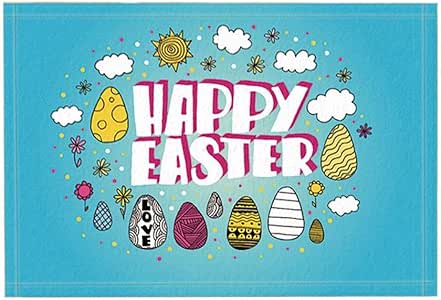 JoneAJ Felpudos Pascua por Caricatura Infantil Pintado Cáscara Huevo