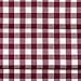 GoodGram 3 Pc. Plaid Country Chic Cotton Blend Kitchen Curtain Tier & Valance Set - Assorted Colors (Wine/Burgundy)