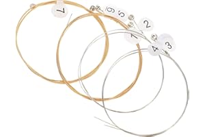 Generic 7pcs Harp Strings Lyre Harp 7 String Steel Lyre Harp Strings 40cm/ 15.7in Long Replacement Metal String for DIY Parts