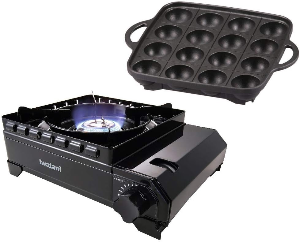 イワタニ カセットコンロ タフまるたこ焼きプレート 2点セット