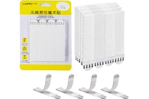 VBXBKC Multifunctional Picture Hanging Strips comando, Picture Hangers Kit 8pairs*Large (White) - Better Than (Tag Attacher Gun)