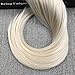 Ugeat 18inches I Tip Human Hair Extensions #60 Light Blonde Keratin Tipped Human Hair Extensions Pre Bonded Straight Brazilian Remy Salon Human Hair 1g/s