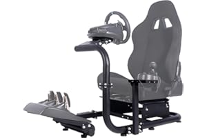 Marada Racing Simulator Cockpit Stand Single Arm Pro fit for Logitech G920 G923 G25 G27 G29, Thrustmaster T300RS, Fanatec, Ra