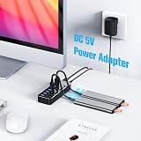 RSHTECH Powered USB C 7-Port USB 3.0 Hub with Individual On/Off Switches view 6