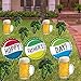 VictoryStore Yard Sign Outdoor Lawn Decorations: Fathers Day Decorations Hoppy Father's Day, Beer Hops with stakes