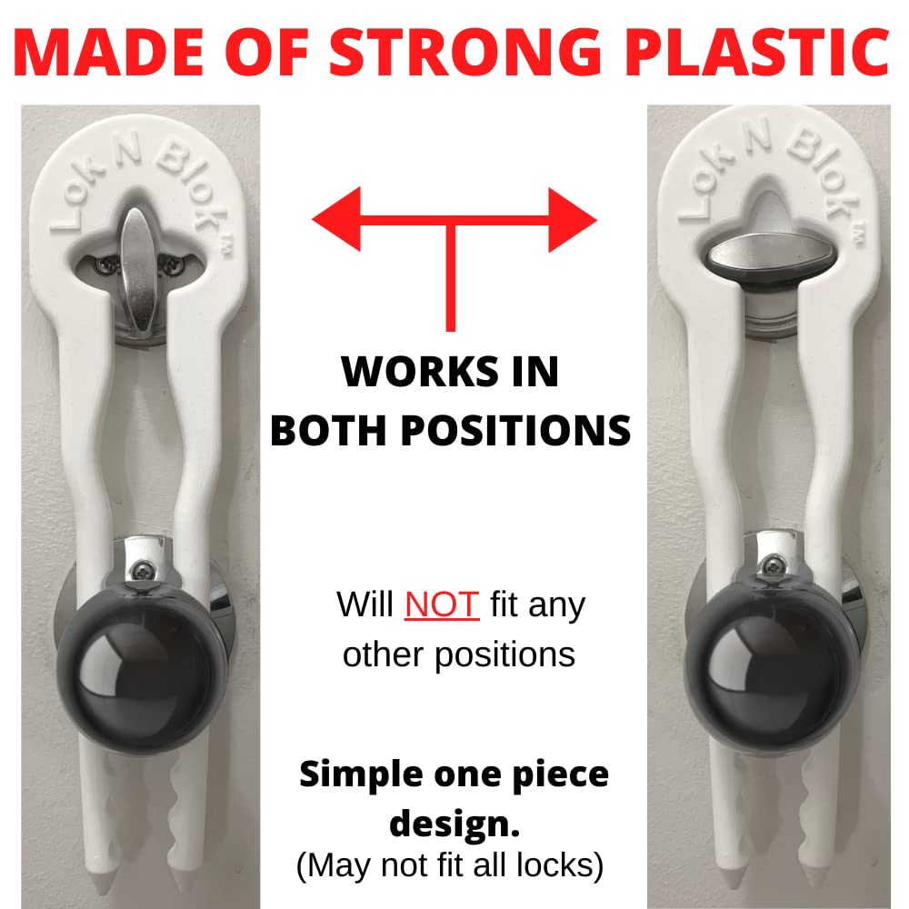 Lok N Blok Portable Door Lock Deadbolt Device No Tools Required For