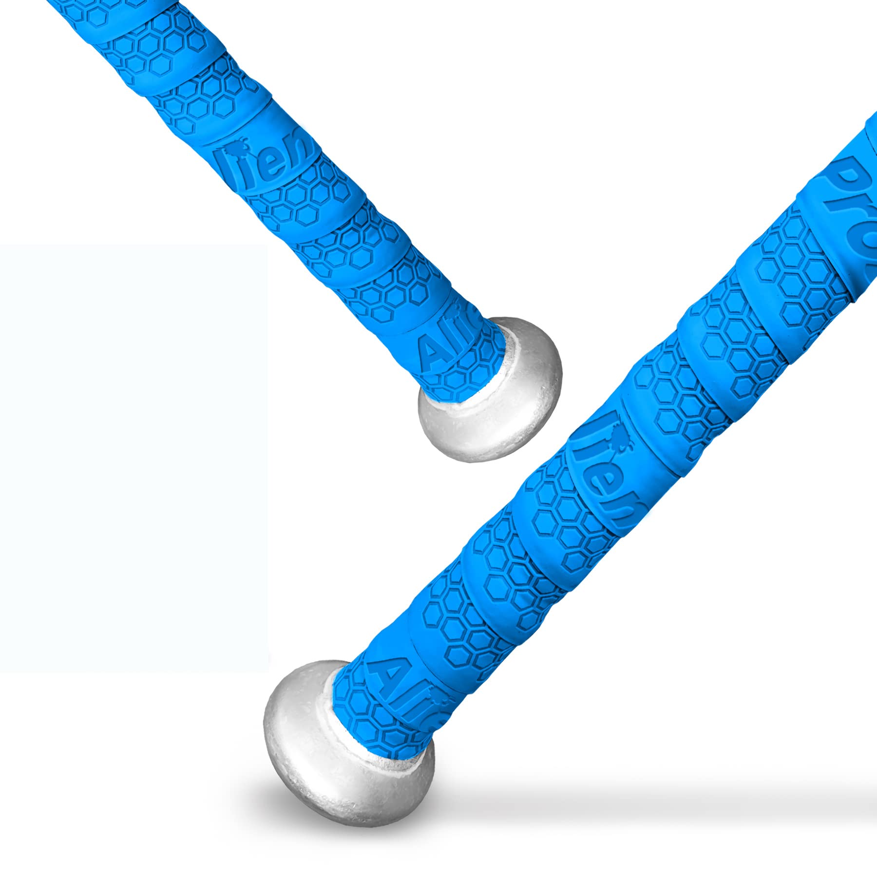Alien Pros Bat Grip Tape for Baseball (2 Grips) – 1.1 mm Precut and Pro Feel Bat Tape – Replacement for Old baseball bat grip – Wrap Your Bat for an Epic Home Run (2 Grips, Blue)