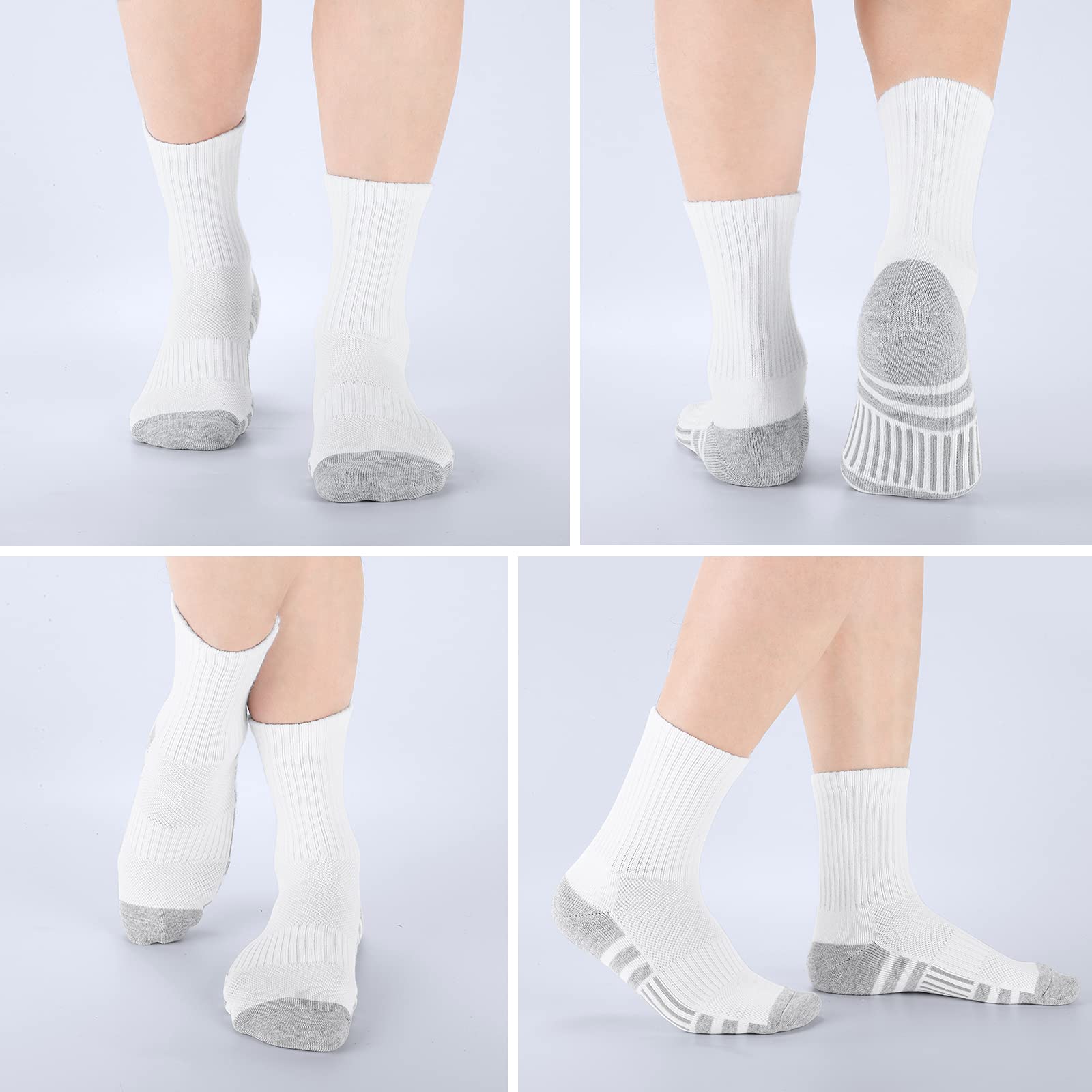 JellyBaby Athletic Sock Cushion Running Socks Performance Breathable Crew Socks Outdoor Sports Sock