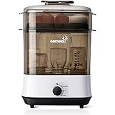 GROWNSY Bottle Sterilizer and Dryer, Electric Steam Baby Bottle Sterilizer, Bottle Sanitizer for Baby Bottles & Pacifiers, Br