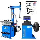 KATOOL ME 2.0HP 24" Tire Changer Machine Wheel Balancer Machine Combo Max Tire Diameter 39" 110V Inside Clamp 14"-24" Tire Changer Tire Machine for Automotive Repair Shops,Home Garages (24" Combo)