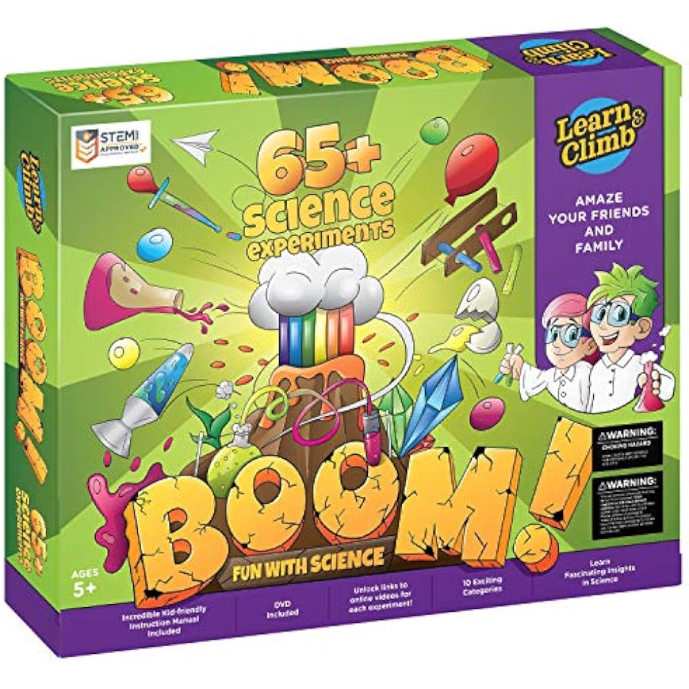 Learn Chemistry Climb Kids Science Kit Over 60 Experiments Fun Learn chemistry climb kids science kit over 60 experiments fun