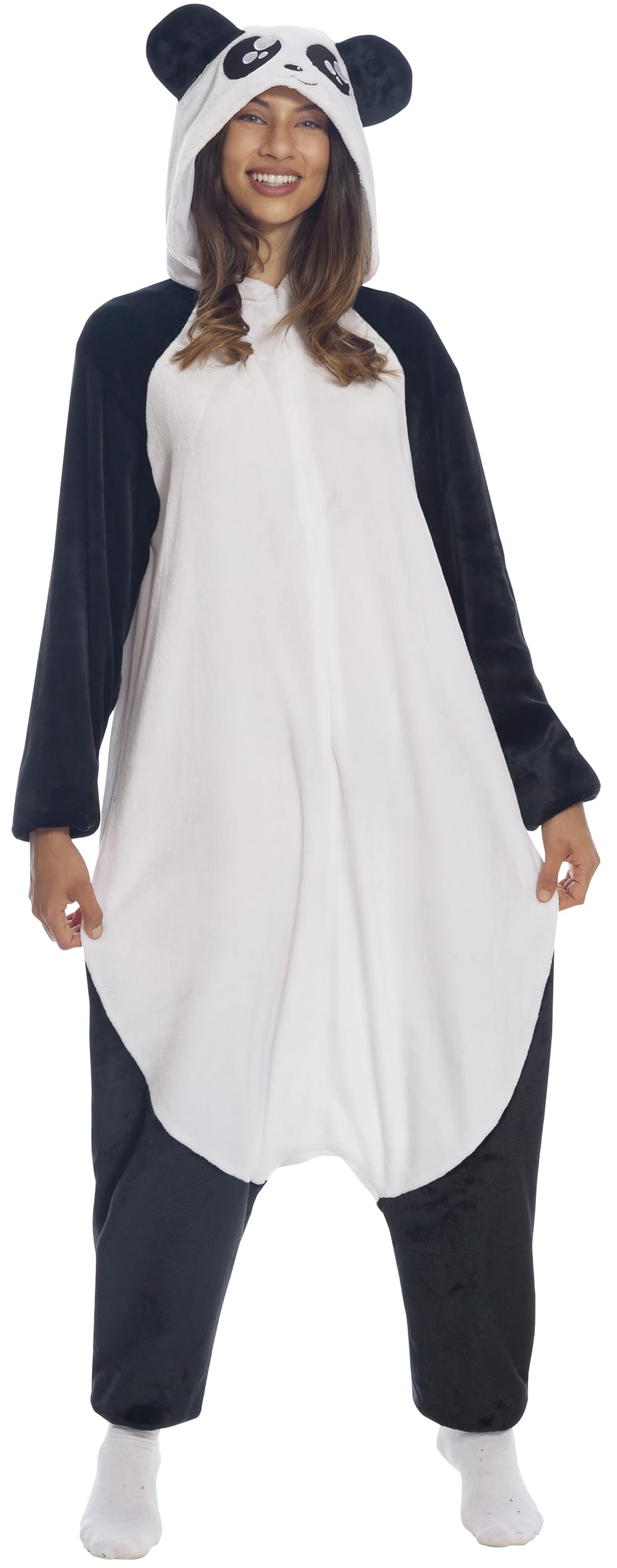 Guirca 88091.0 Adult Costume Pajama Bear Panda, Multicoloured, 38-40