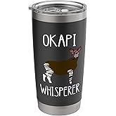 Okapi Whisperer Okapi Whisperer Forest Giraffe Zebra Giraffe Stainless Steel Insulated Tumbler