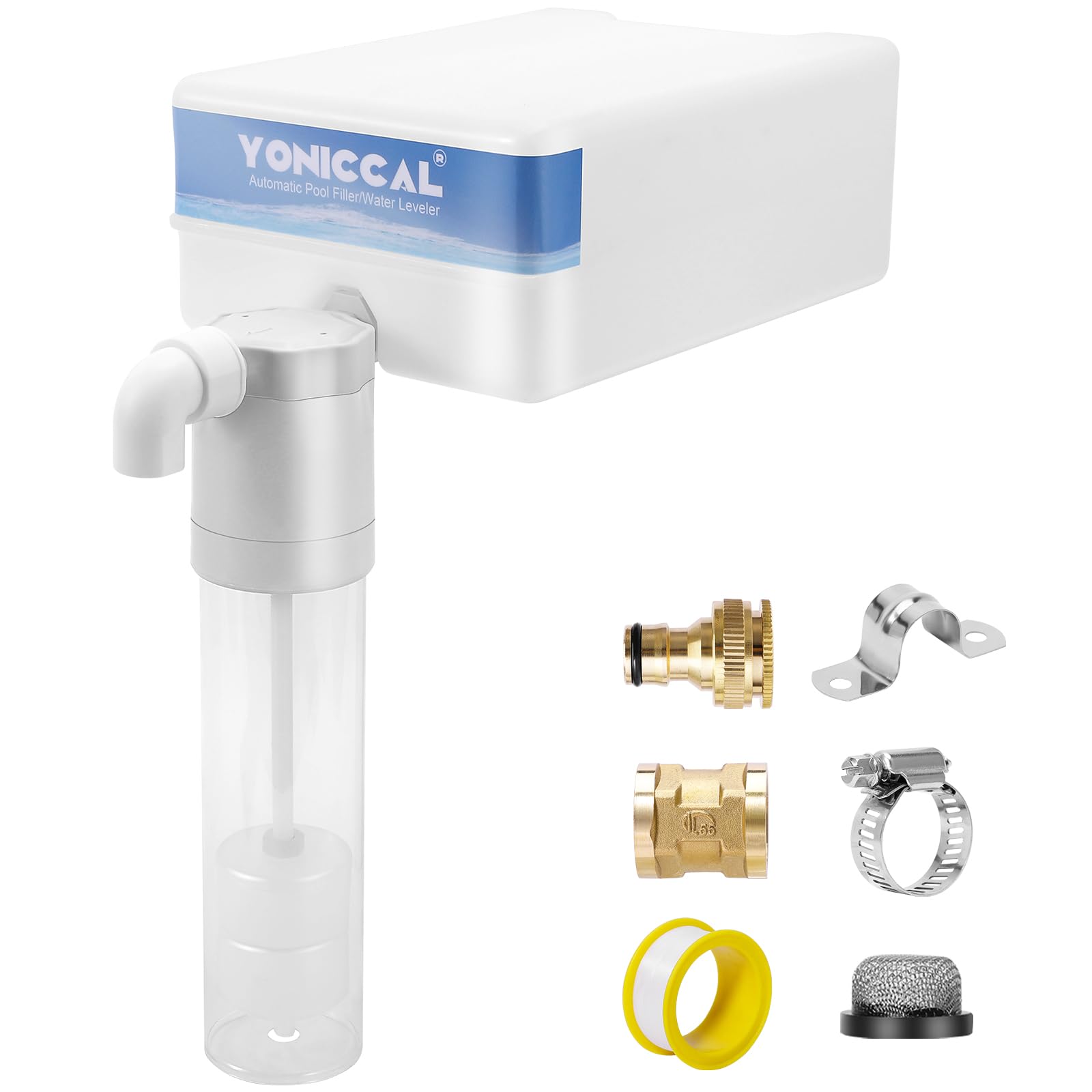 Photo 1 of Yoniccal Pool Filler Automatic Water Leveler auto Filler Water Level Control(3/4'' White with White Box)