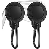 RoundFunny 2 Pcs Magnetic Golf Towel Clip Removable Magnetic Clip for Golf Towel Securely for Cart Bag Golf Club Bag Accessories for Golf Lovers, Black
