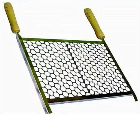 Grelha Retangular Para Churrasqueira Em Aço Inox 60x50com