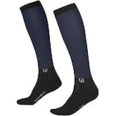 Kerrits Women's Dual Zone Equestrian Tall Boot Socks – Solid Color, Knee-High Horse Riding Socks with Foot Cushion