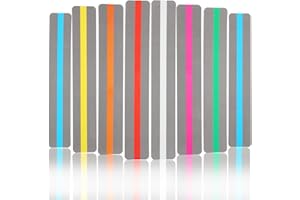 YUXIANLB 16 Pieces Guided Reading Strips 8 Colored Overlays Reading Colorful Bookmarks Highlighter Strips for Books Dyslexia Reading Line Highlighter Strips for Kids Children Teacher Teaching Supplies