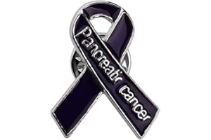 CENWA Pancreatic Awareness Gift Pancreatic Purple Ribbon Pin Pancreatic Enamel Cancer Support Jewelry