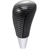 X AUTOHAUX Car Automatic Gear Stick Shift Knob for Toyota for Toyota RAV4 Corolla Avalon Yaris 4Runner Sienna Camry Tacoma for Lexus ES GS SC RX LS Black Carbon Fiber Pattern