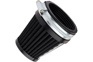 Mtsooning Motorcycle Pod Air Filter, 2.36" Round Tapered Intake Cleaner, Inlet Truck Cold Cone Replacement for Honda Kawasaki Suzuki ATV Kart Dirt Pit Bike