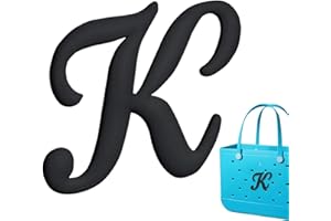 FANCHARMS Bag Charms for Bogg Bag Accessories, Customizable Alphabet Letters for Bog Bag Original Models Rubber Beach Tote-(Pink/White/Black) Letters