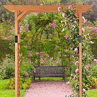 Relaxdays Pérgola de jardín, Arco para Rosas, Soporte para Plantas ...