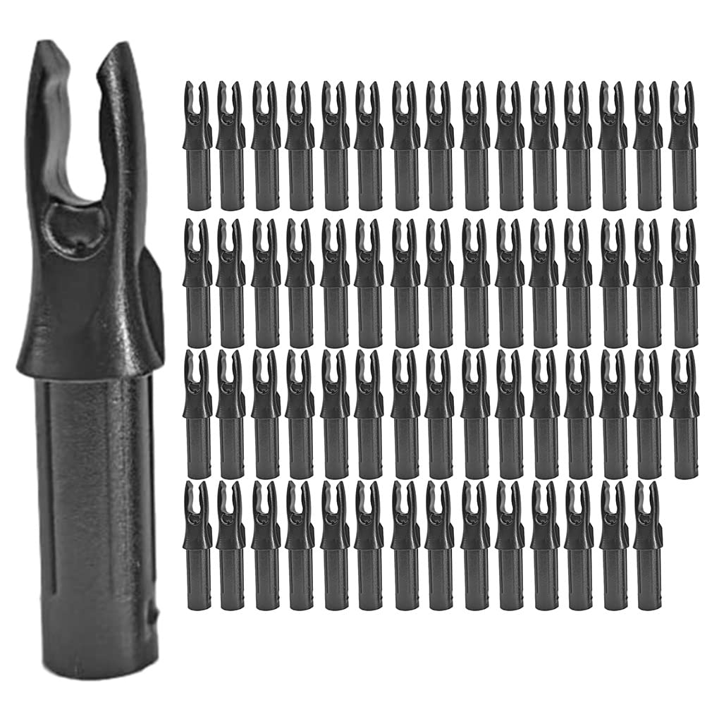 Yoiimiya 60 Pack Archery Arrows Nock ID 6.2mm Arrows Nocks Insert Tail for DIY Hunting Shootings Arrows Compound Recurve Bow